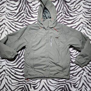 Outdoor Research waterproof insulated snow ski snowboard jacket size L mens gray